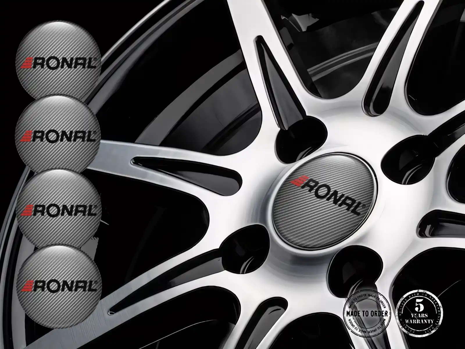 Ronal Felgenaufkleber Autos Hochwertige Embleme